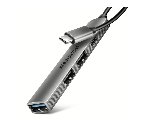 Axagon HUE-STC ALU STRIP USB-C 4 port hub - 1485469 - zdjęcie